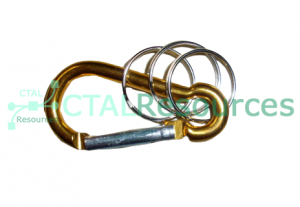Carabiner with Spring Clip and Ring
